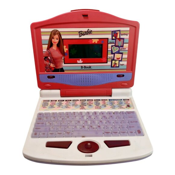 Vintage Original Mattel Barbie B-Book Learning Laptop 2003 Games Music Memory - Picture 1 of 4